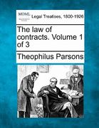 the law of contracts. volume 1 of 3 (en Inglés)