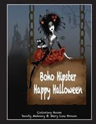 Boho Hipster Happy Halloween Coloring Book (en Inglés)