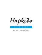 Hapkido: Blue Belt Requirements (en Inglés)