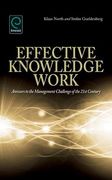 Effective Knowledge Work: Answers to the Management Challenge of the 21St Century (en Inglés)