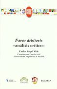 favor debitoris. analisis critico