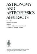 Literature 1978, Part 1 (Astronomy and Astrophysics Abstracts, 21) (en Inglés)