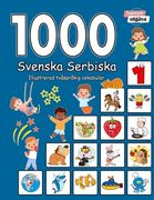 1000 Svenska Serbiska Illustrerad tvåspråkig vokabulär (Svartvitt utgåva): Swedish Serbian language learning (en Sueco)