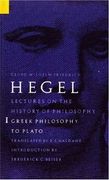 Lectures on the History of Philosophy, Volume 1: Greek Philosophy to Plato (Lectures on the History of Philosophy Vol. 1) (en Inglés)