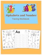 Alphabets and Number Tracing Workbook: funny bunny alphabets Number and handwriting practice page for all kids