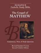 the gospel according to saint matthew,with introduction, commentary, and notes, standard version, catholic edition