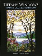 tiffany windows,stained glass pattern book (en Inglés)