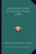 introductions to notable poems (1909) (en Inglés)