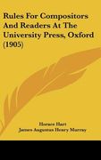 rules for compositors and readers at the university press, oxford (1905)