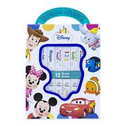 Disney Baby Mickey Mouse, Minnie, toy Story and More! - my First Library Board Book Block 12-Book set - First Words, Shapes, Numbers, and More! - pi Kids: 12 Board Books 