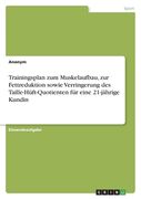 Trainingsplan zum Muskelaufbau, zur Fettreduktion sowie Verringerung des Taille-Hüft-Quotienten für eine 21-jährige Kundin (in German)