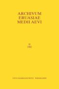 Archivum Eurasiae Medii Aevi II (1982) (en Francés)