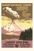 Vintage Journal Lassen Volcanic National Park Travel Poster (en Inglés)