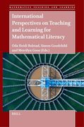 International Perspectives on Teaching and Learning for Mathematical Literacy (Mathematics Teaching and Learning, 6) (en Inglés)