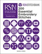 The Royal School of Needlework Stitch Bank: 200 Essential Embroidery Stitches (en Inglés)