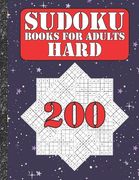 Sudoku books for adults hard: 200 Sudokus from hard with solutions for adults Gifts Sudoku hard book Galaxy Sky Lover adults, kids (en Inglés)