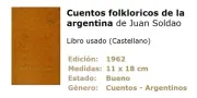 Cuentos folkloricos de la argentina (in Spanish)