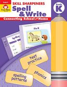 Skill Sharpeners Spell & Write, Kindergarten (en Anglais)