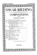 Oskar Rieding: Gypsies' March Op. 23 No. 2 Violin and Piano