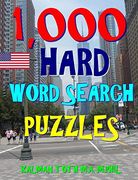 1,000 Hard Word Search Puzzles: Fun way to Improve iq & Memory 