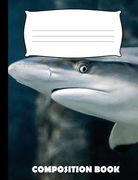 Composition Book: Shark Composition Notebook Wide Ruled (en Inglés)