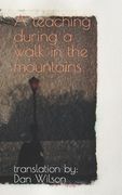 A teaching during a walk in the mountains