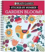 Brain Games Sticker by Number in the Garden (en Inglés)