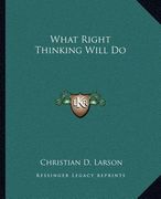 what right thinking will do (en Inglés)