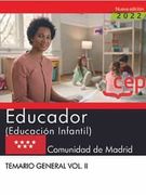 Educador (Educación Infantil). Comunidad de Madrid. Temario General. Vol. Ii