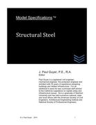 Model Specifications: Structural Steel (en Inglés)