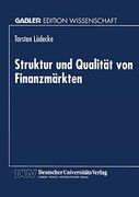 Struktur und Qualität von Finanzmärkten (en Alemán)