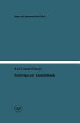 Soziologie der Kirchenmusik de Fellerer(Springer Verlag Gmbh) (in German)
