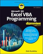 Microsoft 365 Excel vba Programming for Dummies (For Dummies (Computer (en Inglés)