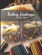 Fantasy Landscape - Anti-Stress Coloring Book for Adults: Beautiful Landscapes to Color (en Inglés)