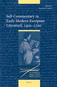 Self-Commentary in Early Modern European Literature, 1400-1700 (en Inglés)