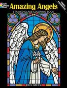 amazing angels stained glass coloring book (en Inglés)