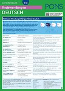 Pons Redewendungen auf Einen Blick Deutsch als Fremdsprache: Die 150 Wichtigsten Redewendungen mit Übersetzung und Beispielen für Authentisches Deutsch (en Alemán)