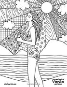 Livro Para Colorir de Verão Para Adultos (en Portugués)