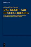 Das Recht auf Beschuldigung (en Alemán)