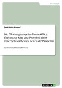 Die Nibelungensage im Home-Office. Thesen zur Sage und Protokoll einer Unterrichtseinheit zu Zeiten der Pandemie: (Gymnasium, Deutsch, Klasse 7) (en Alemán)