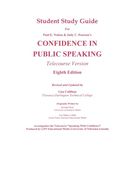 Student Study Guide for Confidence in Public Speaking: 8th Edition, Telecourse Version