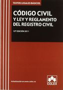 Tlb.codigo civil y l.rglto.registro civil 10ª ed. (Textos Legales Basicos 11)