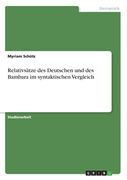Relativsätze des Deutschen und des Bambara im syntaktischen Vergleich (en Alemán)