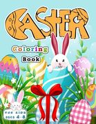 Easter Coloring Book For Kids Ages 4-8: Happy Easter eggs coloring book and Kids Activity Book with Easter Themes with 70 Easy and Cute Designs for Ch (en Inglés)