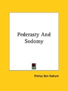 pederasty and sodomy