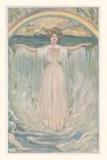 Vintage Journal Woman with Rainbow (en Inglés)