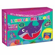 Set de rompecabezas para tocar y sentir. Animales Marinos.