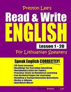 Preston Lee's Read & Write English Lesson 1 - 20 For Lithuanian Speakers (en Inglés)