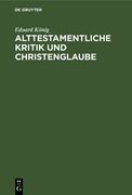 Alttestamentliche Kritik und Christenglaube: Ein Wort zum Frieden (in German)