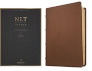NLT Select Large Print Thinline Reference Bible, Filament Enabled (Goatskin Leather, Brown, Red Letter) (en Inglés)